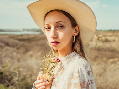 Victoria Bailey in a wide brimmed hat