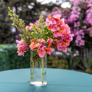 Bouquet of flowers on top of a table